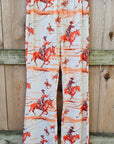 Retro Western Flare Pants