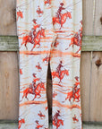 Retro Western Flare Pants