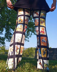 Vintage Cowboy Collage Western Flare Pants
