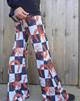 Checkered Rodeo Flare Pants