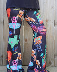 Neon Vegas Flare Pants