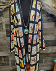 Vintage Cowboy Collage Western Lightweight Cardigan