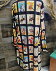 Vintage Cowboy Collage Western Lightweight Cardigan