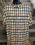 Cowboy Collage Men's Western Polo Style Shirt