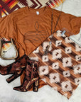 Rio Rancho Aztec Faux Suede Skirt