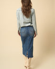 CROSSOVER MIDI SKIRT