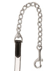 ExionPro Duo-Tone Leather Lead with Chain - White