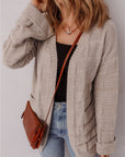 Athena Knit Open Front Chic Cardigan with Pockets