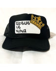 Jesus is King patch trucker hat -clearance