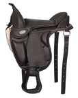 Horse English Treeless Saddle Hilason Endurance Trail Pleasure Leather