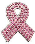 Western Screw Back Concho Crystals Breast Cancer Bling Cowgirl