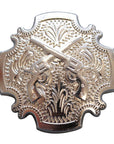 Western Screw Back Concho 1 Cross Gun Shooting Bling Silver Saddle