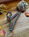 New Style - Turquoise/ faux pearl mix Hair Clips