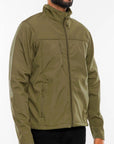 Mens Solid Soft Shell Storm Tech Jacket Coat