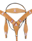 HILASON Western Horse Headstall Breast Collar Set Tack Genuine American Leather
