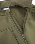 Mens Solid Soft Shell Storm Tech Jacket Coat