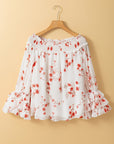 Catalina Off Shoulder Ruffled Sleeve Blouse