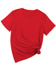 Plain Crew Neck Tee