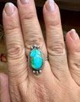Ring- size 9 - Sonoran Gold Turquoise & Sterling Silver