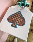 Checkered Spade TEE or CREWNECK