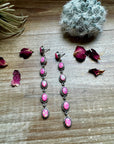 Pink Opal Dangle Earrings