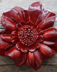 Hand Painted Leather Flowers - Carnations