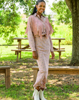 MASON by MASON'S DAUGHTER | Esme Skirt, Rose Oyster Printed Silk Crepe de Chine