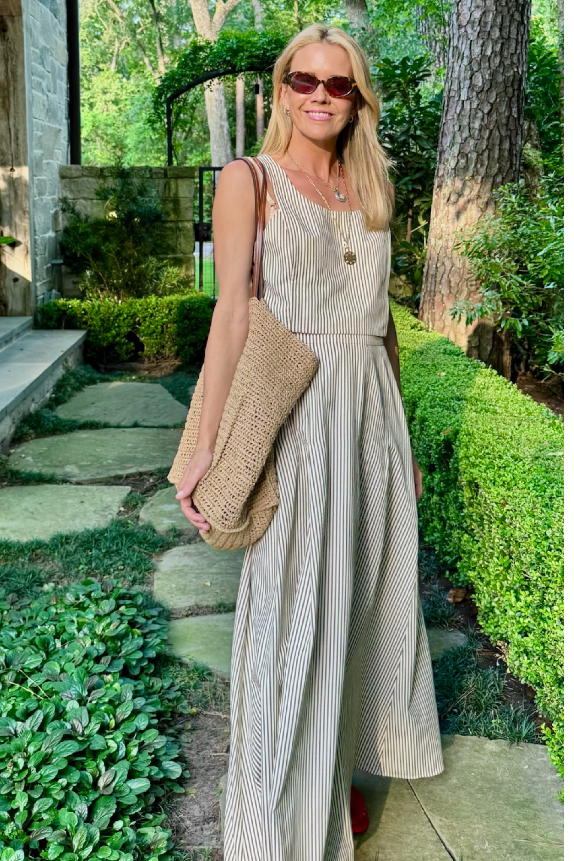 MASON'S DAUGHTER | Sophia Top, Brown & Ivory Dobby Striped