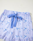 Bow Tee and Shorts Lounge Set