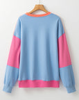 Isabella Patchwork Drop Shoulder Sweatshirt