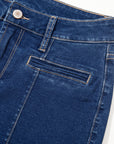 Ayleen Center Seam Deep Wash Straight Jeans