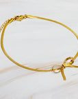 The Herringbone Chain Bow Bracelet