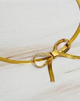 The Herringbone Chain Bow Bracelet