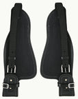 Hilason Replacement Leather Fenders Pair Horse Endurance Saddle Black