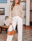 Melanie Lace Floral Puff Sleeve Top