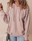 Sofia Stud Raglan Sleeve Hoodie