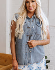 Miller Denim Flap Pocke Vest
