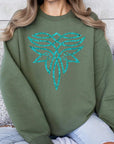 The Turquoise Boot Stitch Graphic Sweatshirt