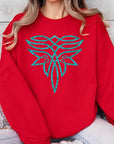 The Turquoise Boot Stitch Graphic Sweatshirt
