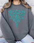 The Turquoise Boot Stitch Graphic Sweatshirt