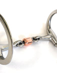 AJ Tack 3-Piece Copper Roller Eggbutt Snaffle Bit