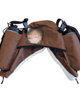 600D Cordura Outer Saddle Bags W/Bottle Brown Hilason
