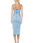WOMEN FASHION DENIM MAXI DRESS