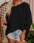 Alessia Smocked Wrist Shift Top