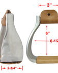 AJ Tack Aluminum Wide Bell Stirrups