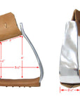AJ Tack Aluminum Angled Roper Stirrups