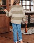Amara Striped Knit Bow Tie Front Sweater Cardigan