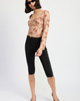 SWEETHEART SQUARE NEKC FLORAL TOP