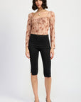 SWEETHEART SQUARE NEKC FLORAL TOP