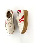 SALE The Oaklynn Platform Sneakers in Red